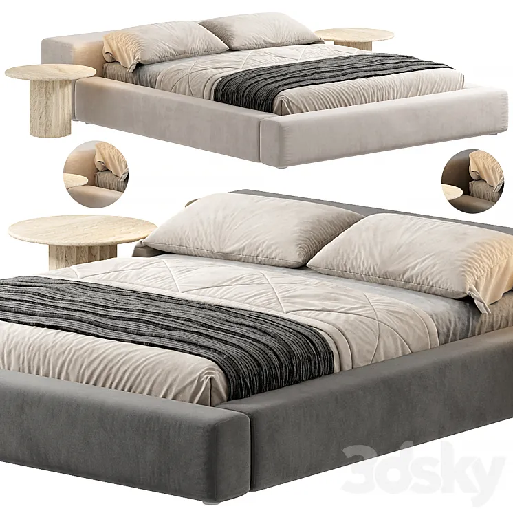 Casper Bed 3D Model Free Download