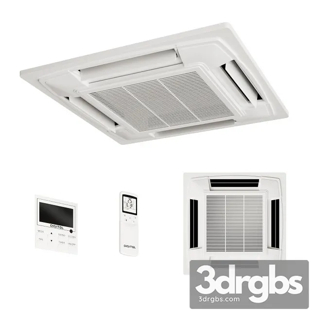 Cassette Air Conditioner 3D Model Free