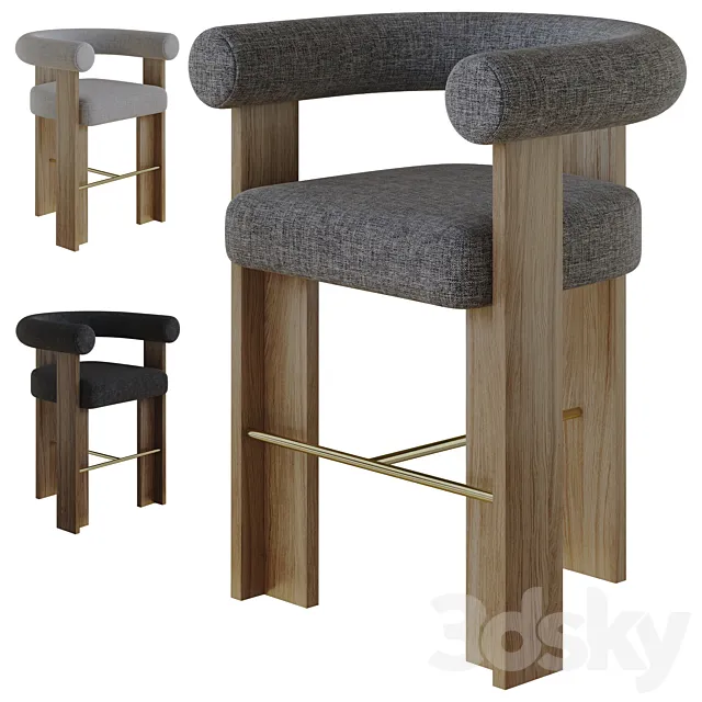 cassette bar chair by collector 3D Model