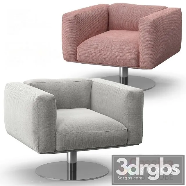 Cassina 206 Cube Armchair 3D Model Free