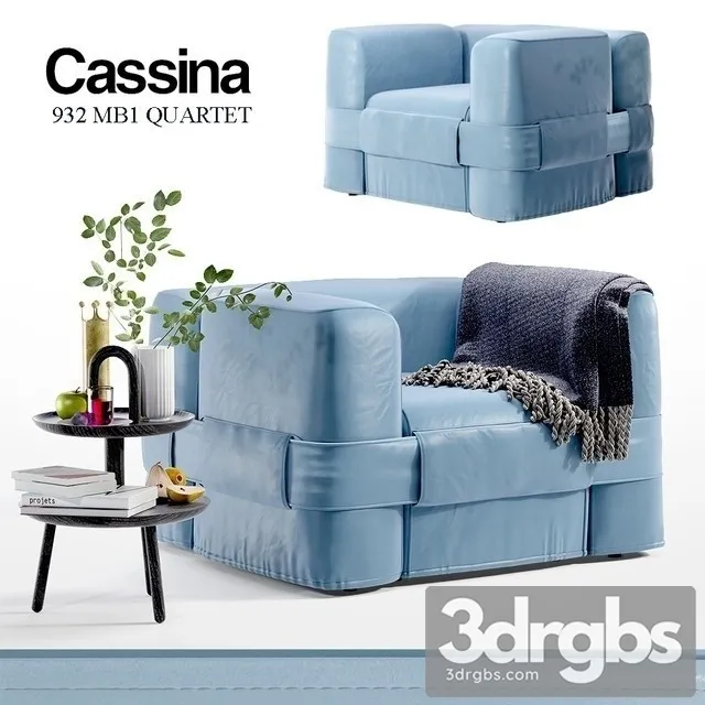 Cassina 932 MB1 Quartet 3D Model Free