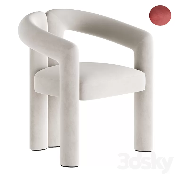 Cassina dudet chair 3D Model