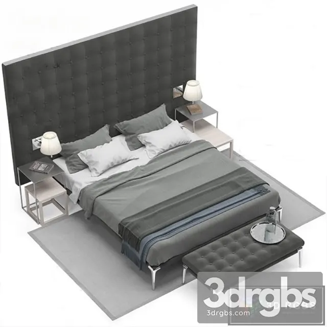 Cassina L26 Volage Bed 3D Model Free