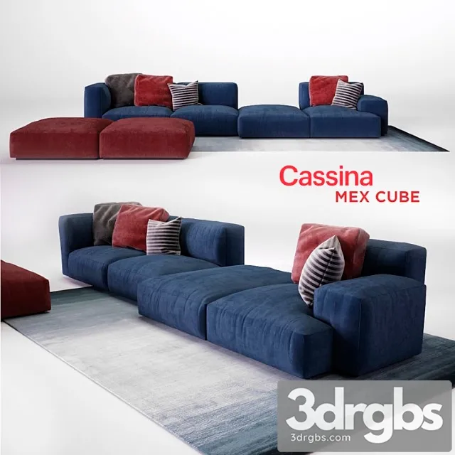 Cassina Mex Cube 1 3D Model Free