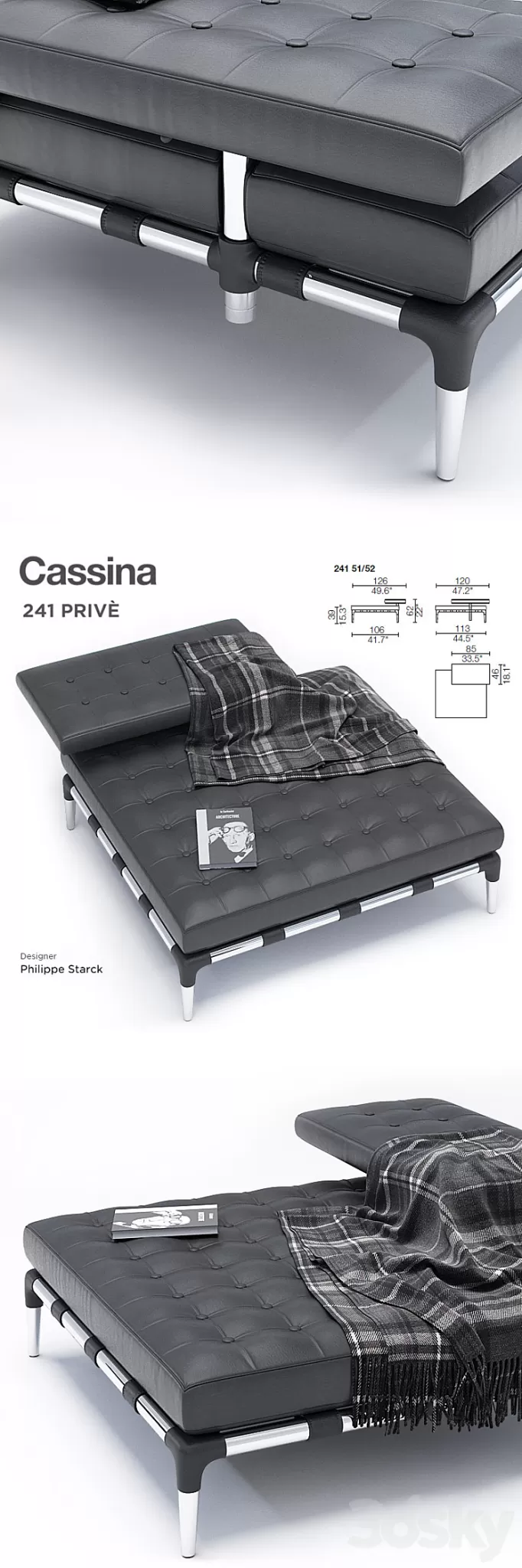 Cassina PRIVE 3D Model