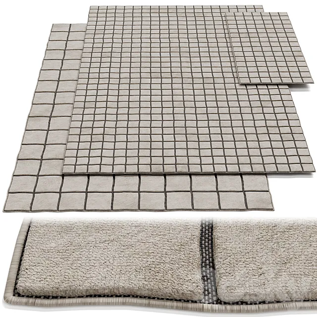 Cassina Sahara Grid Rug 3D Model