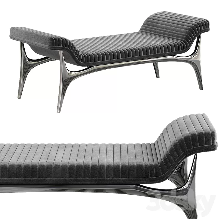 Cast Bench HOLLY HUNT 3D Model