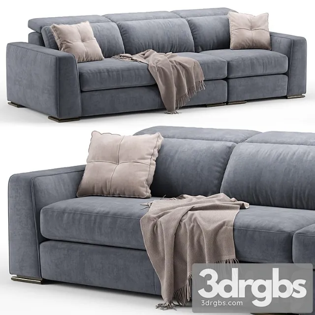 Cast contemporary modular sofa - calligaris 2 3D Model Free