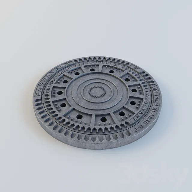 Cast iron manhole 3DModel