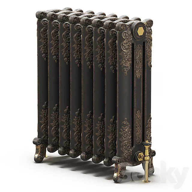 Cast iron radiator 3DModel