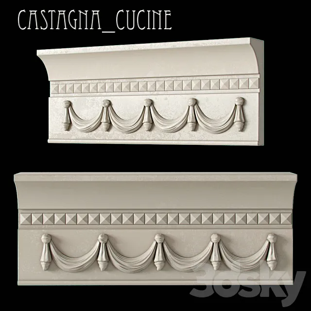 Castagna Cucine Maryrose decor element 3D Model