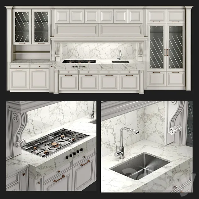 Castagna Cucine Roma Kitchen 3DModel