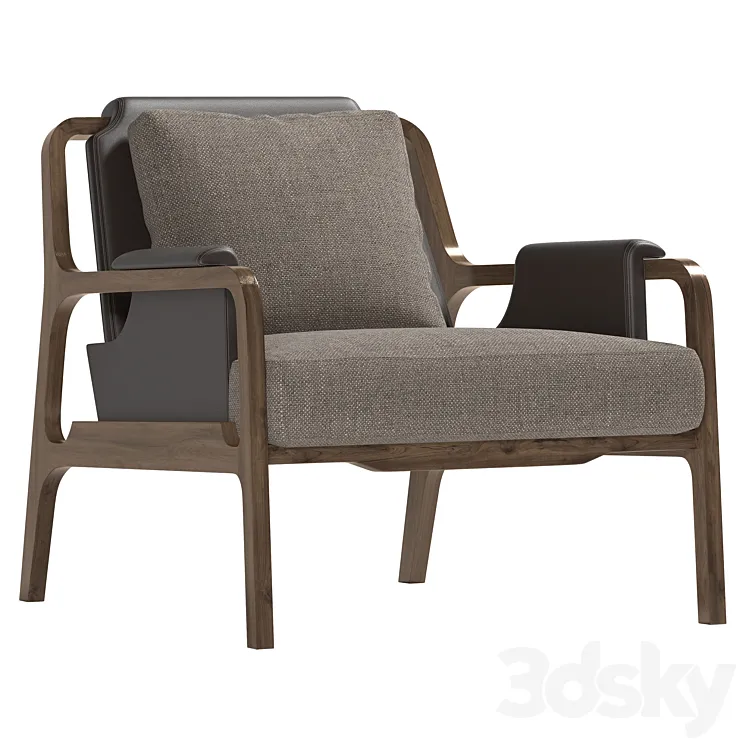 CASTE Fergus Armchair 3D Model Free