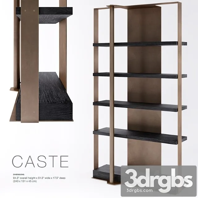 Caste holt bookcase 2 3D Model Free