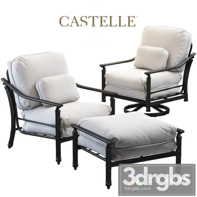Castelle Coco Isle Armchairs 3D Model Free