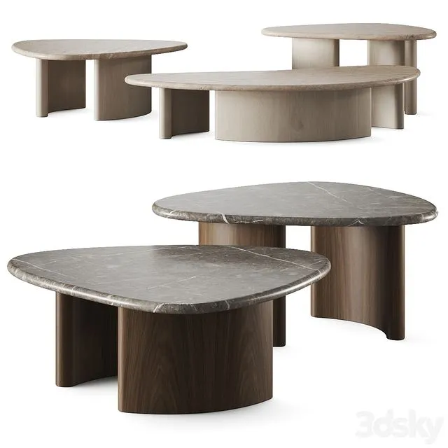 Castilleja Archipelagos Coffee Tables 3D Model