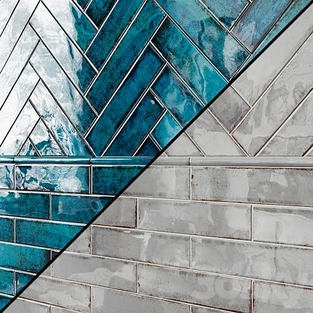 Castle ceramic tile 3D Model