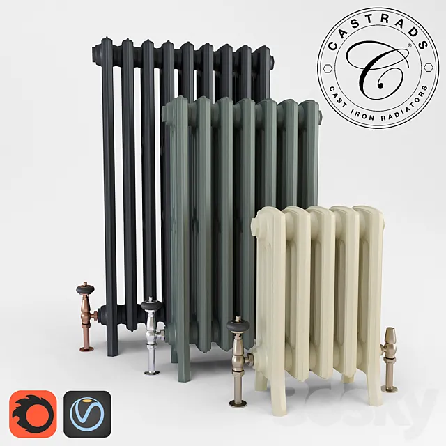 Castrads Grace 4 Column 3DModel