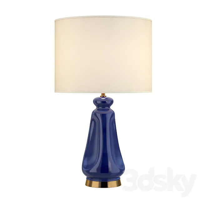 Casual Kapila Table Lamp In Blue Celadon 3D Model