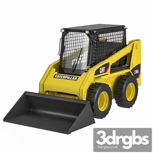 Cat 216b counterbalance forklift truck 3D Model Free