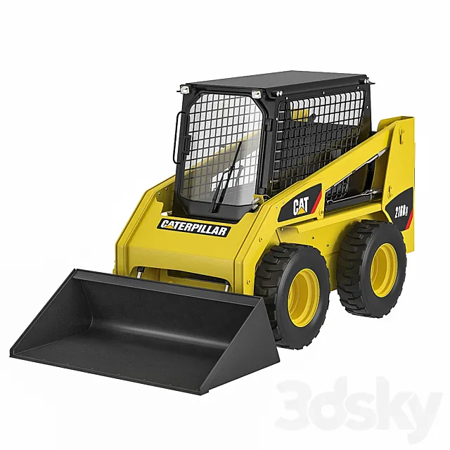 CAT 216B Counterbalance Forklift Truck 3D Model