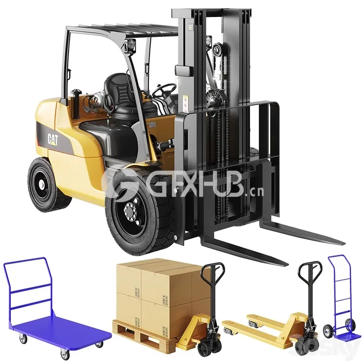 CAT Forklift Manual Loader and Warehouse Carts Kit - 3384