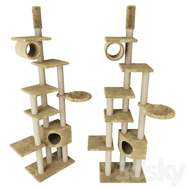 Cat house Madrid Trixie 3D Model