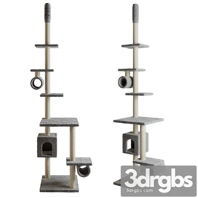 Cat house vidaxl cat tree 3D Model Free