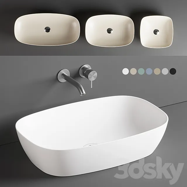 Catalano colori washbasins 3DModel