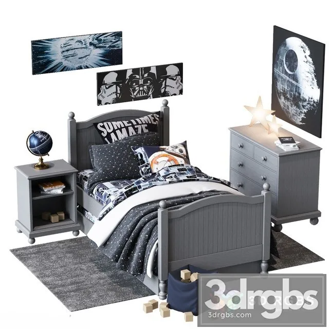 Catalina Star Wars Bed Set 3D Model Free