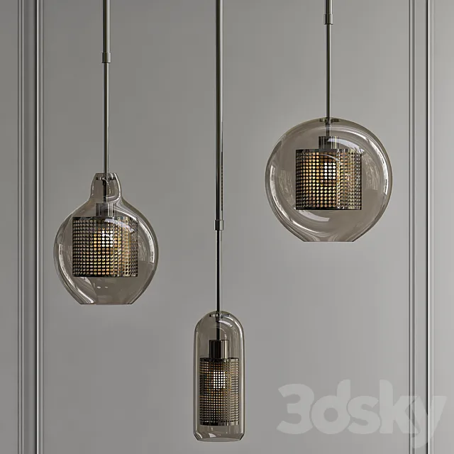 CATCH AMBER pendant set 3D Model