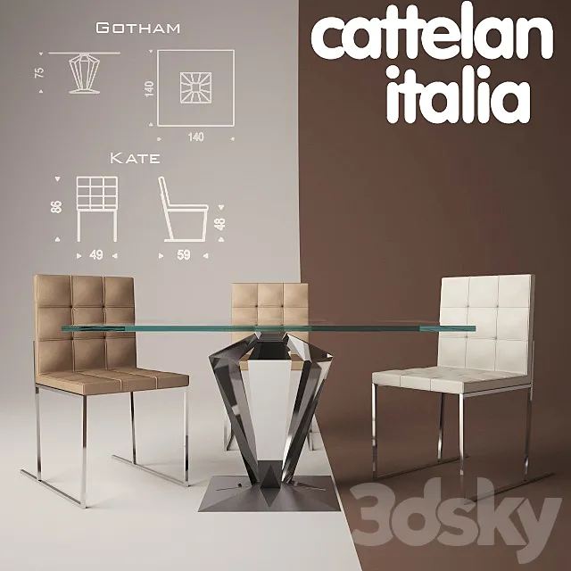 Catellan Italia gotham kate 3D Model