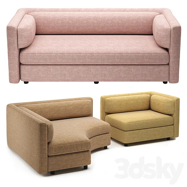 Catering sofas 3D Model