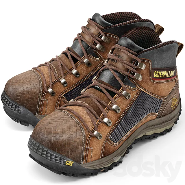 Caterpillar Boots 3D Model