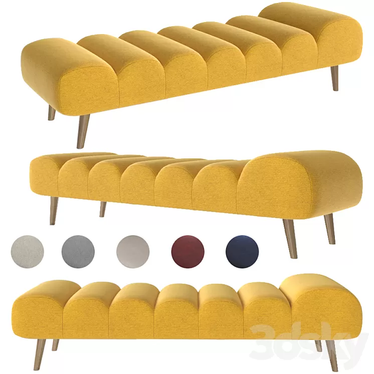 Caterpillar day bed 3D Model