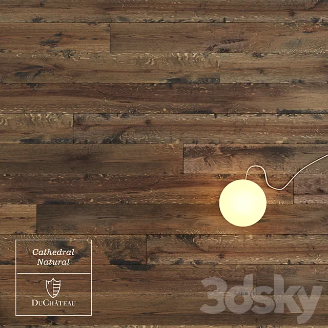 Cathedral Natural wooden floor by DuChateau 3DModel