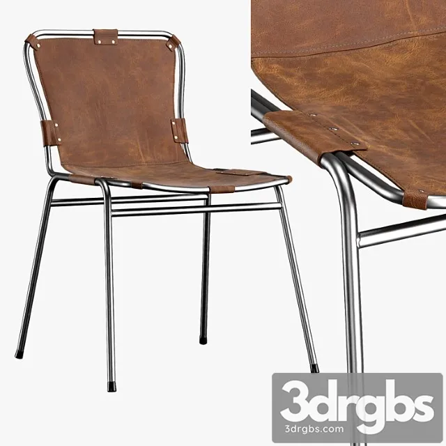 Cato leather desk chair 2 3D Model Free