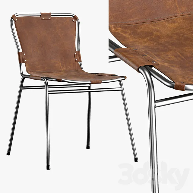 CATO LEATHER DESK CHAIR 3D Model