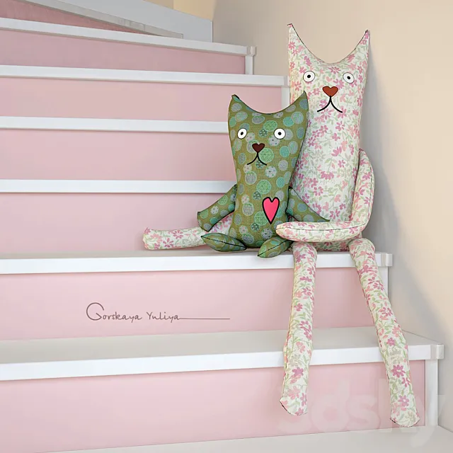 Cats textile 3D Model