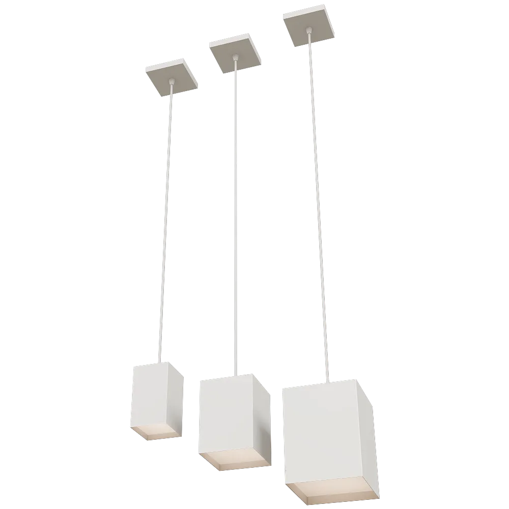 Cattaneo Illuminazione - Pendant lamp Cubick suspended 3D Model