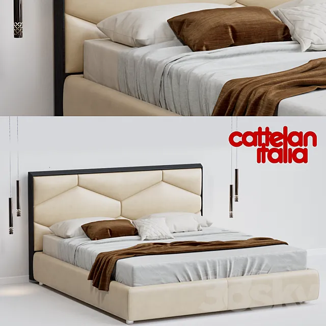 Cattelan Edward Bed and Stilo 3D Model
