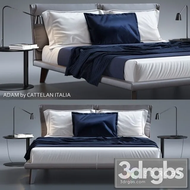 Cattelan Italia Adam Bed 3D Model Free