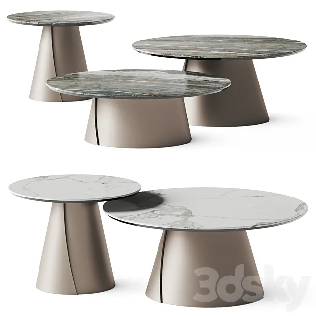 Cattelan Italia Albert Keramik Coffee Tables 3D Model