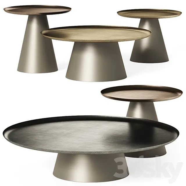 Cattelan Italia Amerigo Coffee Tables 3D Model