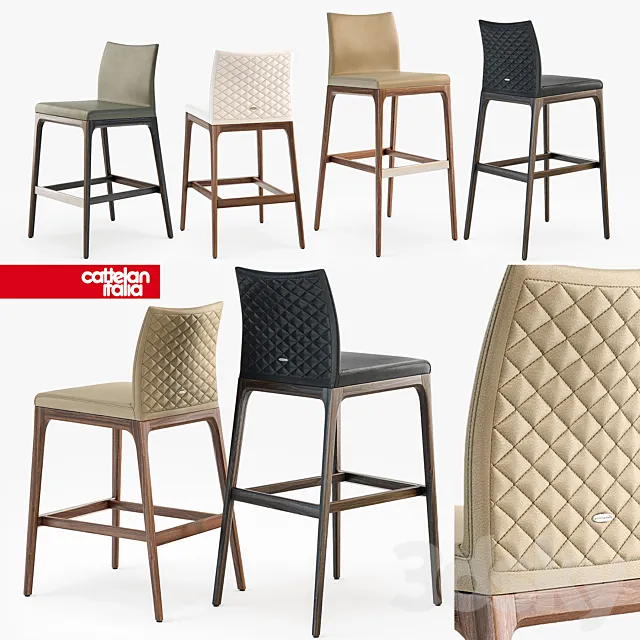 Cattelan Italia Arcadia couture stool 3D Model
