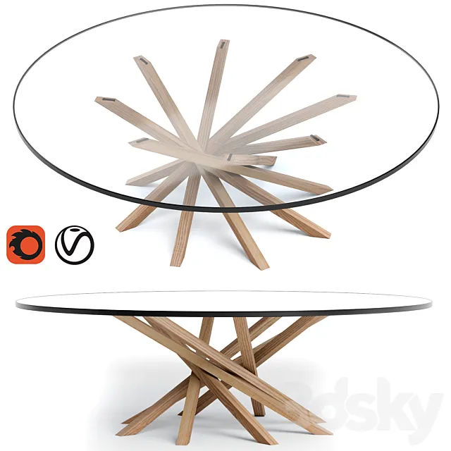 Cattelan italia atari side table 3DModel