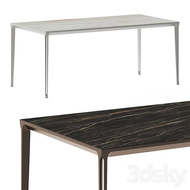 Cattelan Italia Boulevard Ceramic Dining Table 3D Model Free
