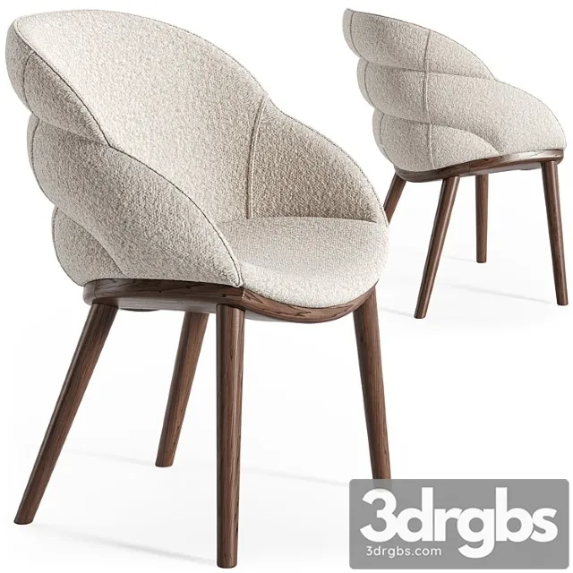Cattelan italia camilla wood armchair