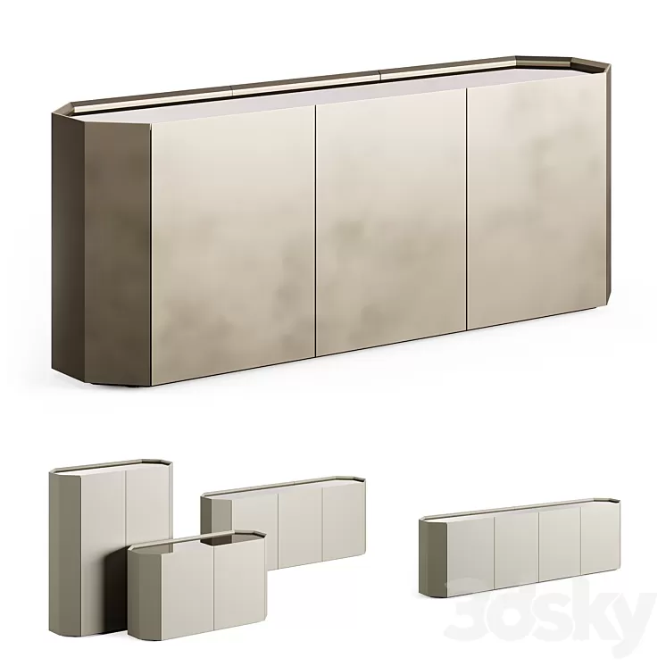 Cattelan Italia Chelsea Sideboard 3D Model Free