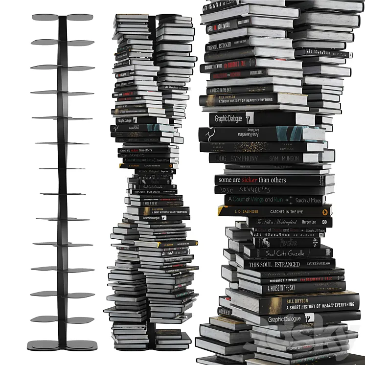 Cattelan Italia Dna Bookcases 3D Model Free